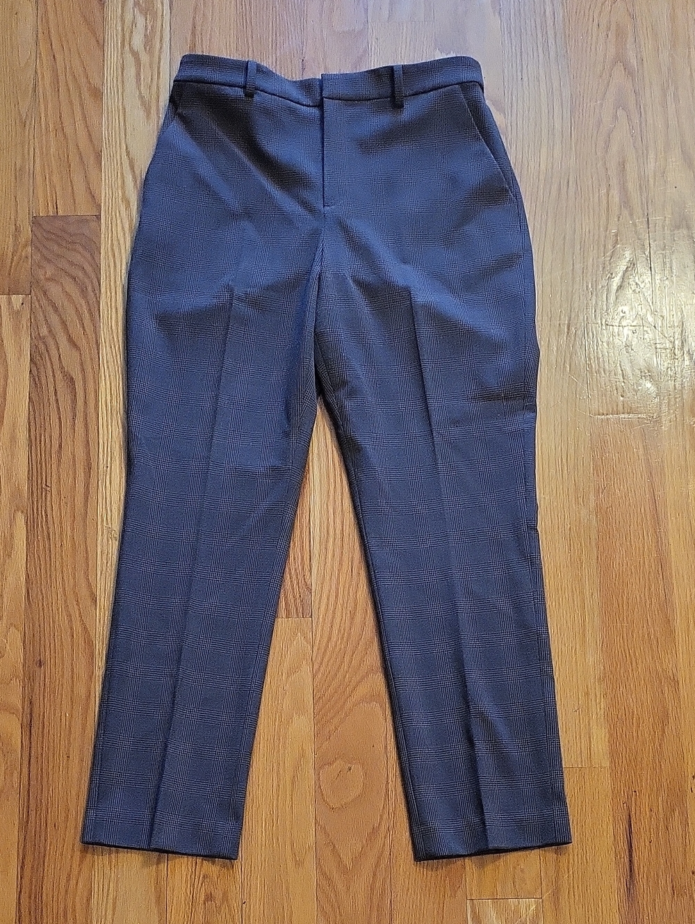 Uniqlo Navy Slim Tapered Dress Trousers